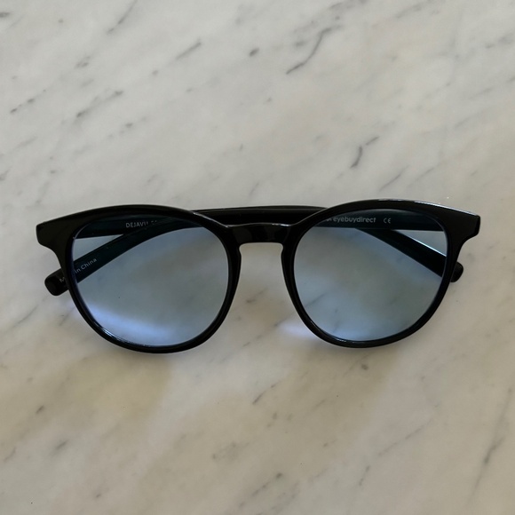 Unisex Light Blue Sunglasses - Picture 2 of 7